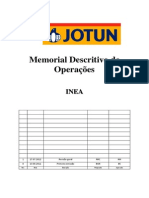 Memorial Descritivo de Operações da Fábrica de Tintas Jotun no Brasil