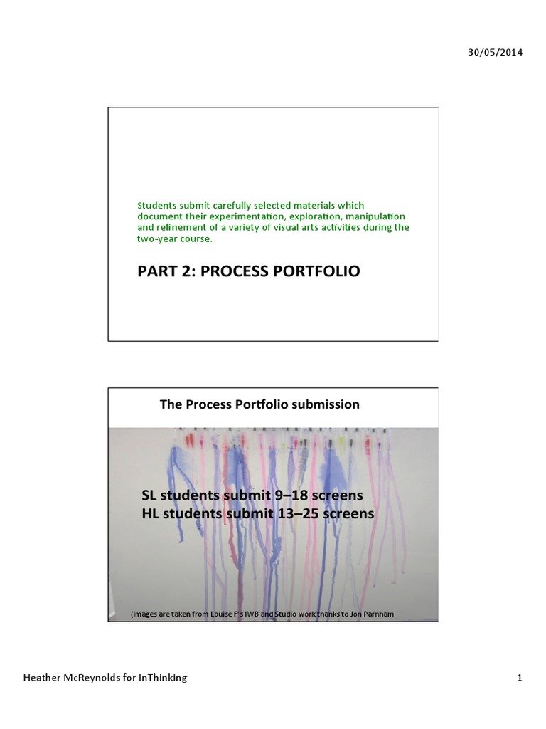 Visual Arts Process Portfolio Guide | PDF | Art Media