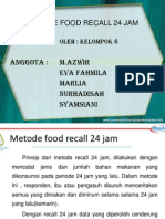 Metode Food Recall 24 Jam