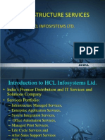 Infrastructure Services at HCL Infosystems