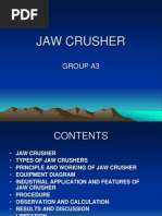 Jaw Crusher: Group A3