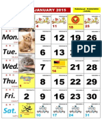 January-December 2015 Malaysian Calendar