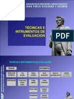 Técnicas e Instrumentos de Evaluación