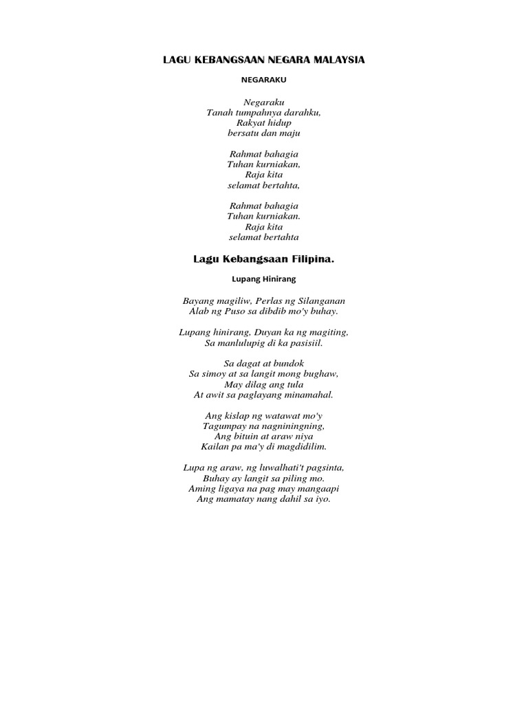 Lagu Kebangsaan Negara Dunia