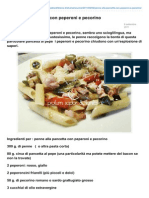Blog.giallozafferano.it-penne Alla Pancetta Con Peperoni e Pecorino