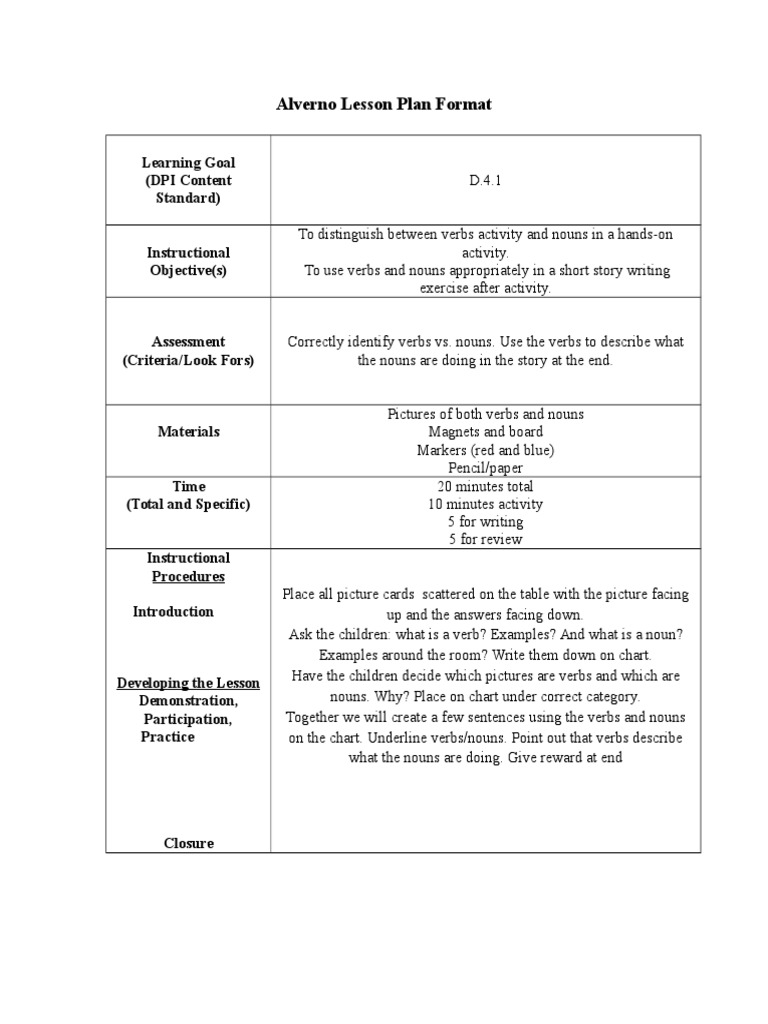 Field 1 Verbs Nouns LP PDF