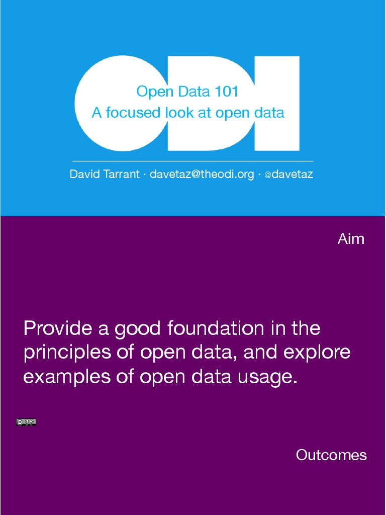 Open Data 101 | Information Technology Management ...