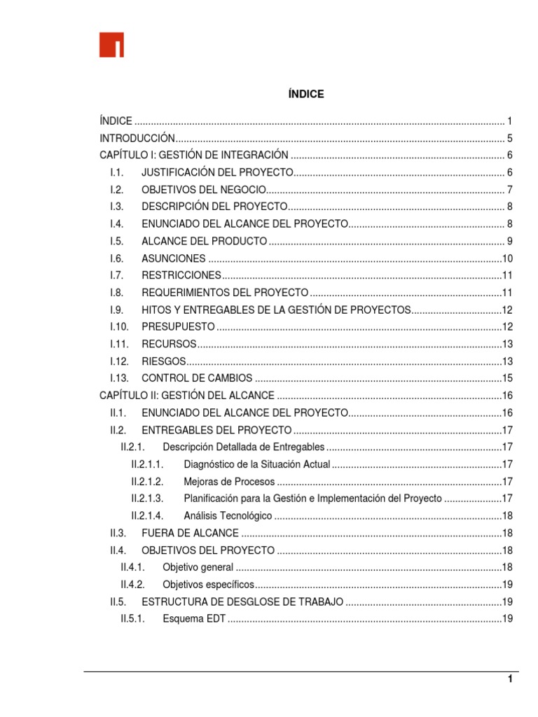 Proyecto PMBOK (Ejemplo) PDF | PDF | Planificación | Gestión de proyectos