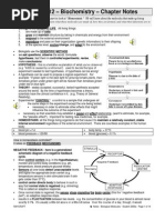 Notes - Biological Molecules - Student 2000a