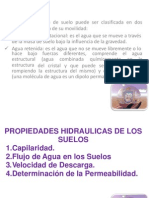 Propiedades Hidraulicas de Los Suelos