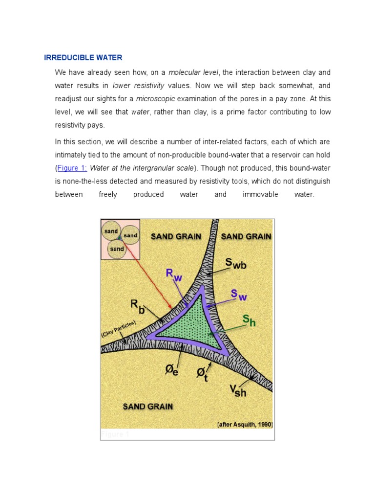 Irreducible Water PDF Porosity Petroleum Reservoir