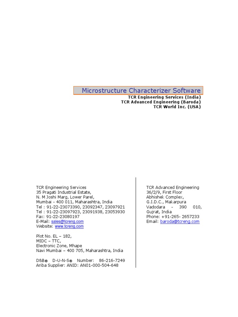 Microstructure Characterizer Software For Metal Analysis1 | PDF ...