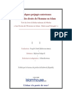 Quelques Préjugés Entretenus Autour Des Droits de L'homme en Islam