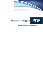 Design-Build for Performance E-Learning Course Transcript