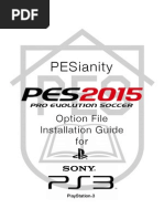 Download PESianity PES2015 Option File Installation Manual for PS3 by PESianity SN246146139 doc pdf