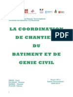 Coordination Chantier Batiment Genie Civil