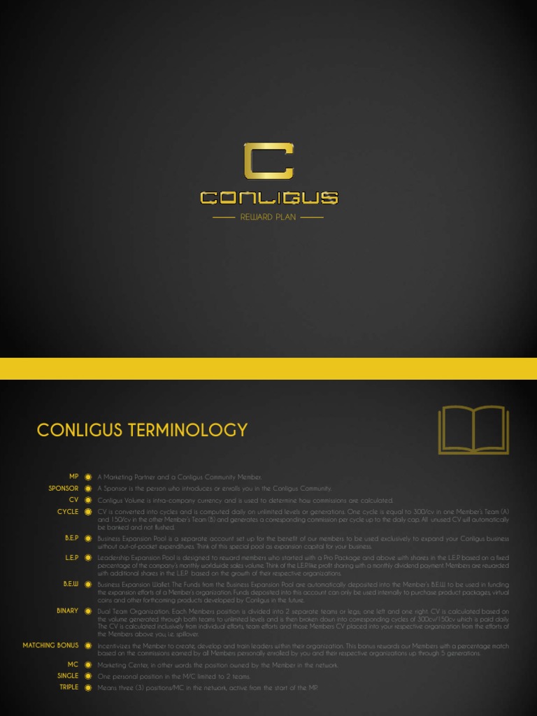 Conligus Compensation Plan Overview | PDF | Auction | Profit (Accounting)