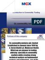 Us Commodity Ventures: Introduction To Commodity Trading
