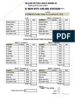 Fun Lunch Order Form Template