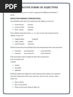 Comparative Forms of Adjectives