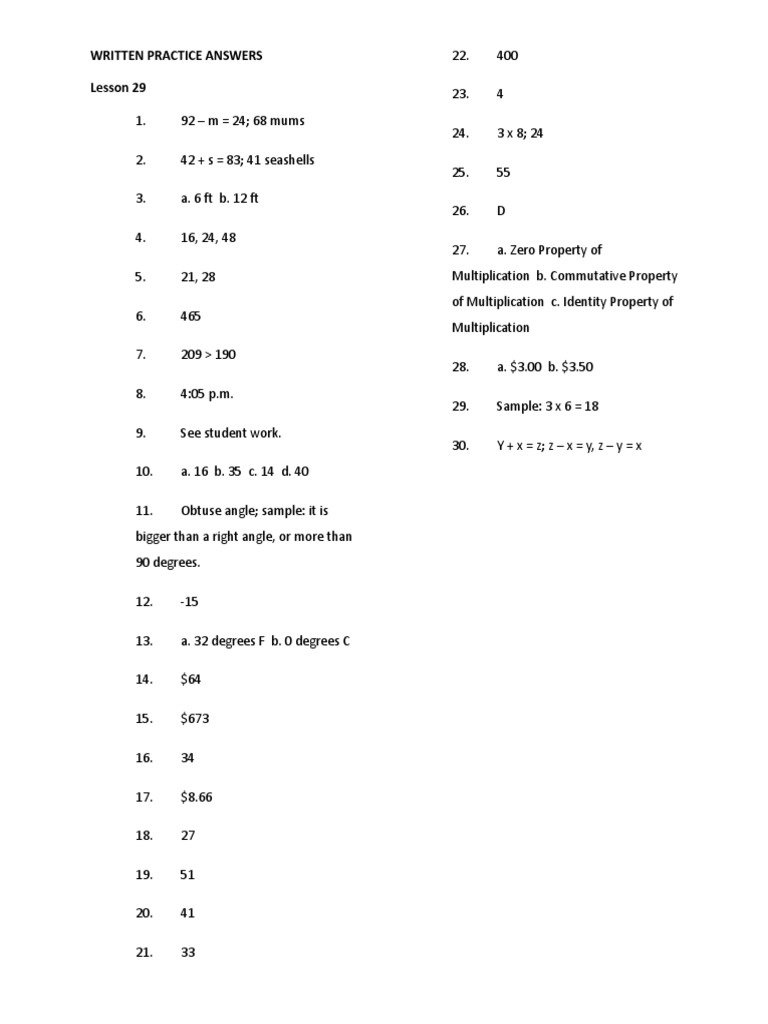 Lesson 29 | PDF