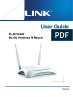 TL-MR3420 V2.0 User Guide