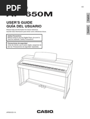 Casio Ap650 En Pdf Harmony Piano