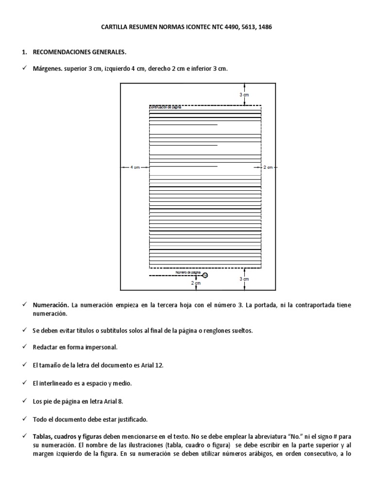 Guía Resumida Normas ICONTEC | PDF | Science | Ciencia (general)