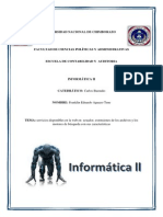 Servicios Disponibles en La Web en Ecuador, Extensiones de Los Archivos y Los Motores de Búsqueda Con Sus Características.