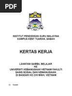 Download Kertas Kerja Lawatan Sambil Belajar Ke Vietnam by   SN246173202 doc pdf