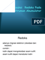 Reaksi Redoks Pada Penyetruman Akumulator