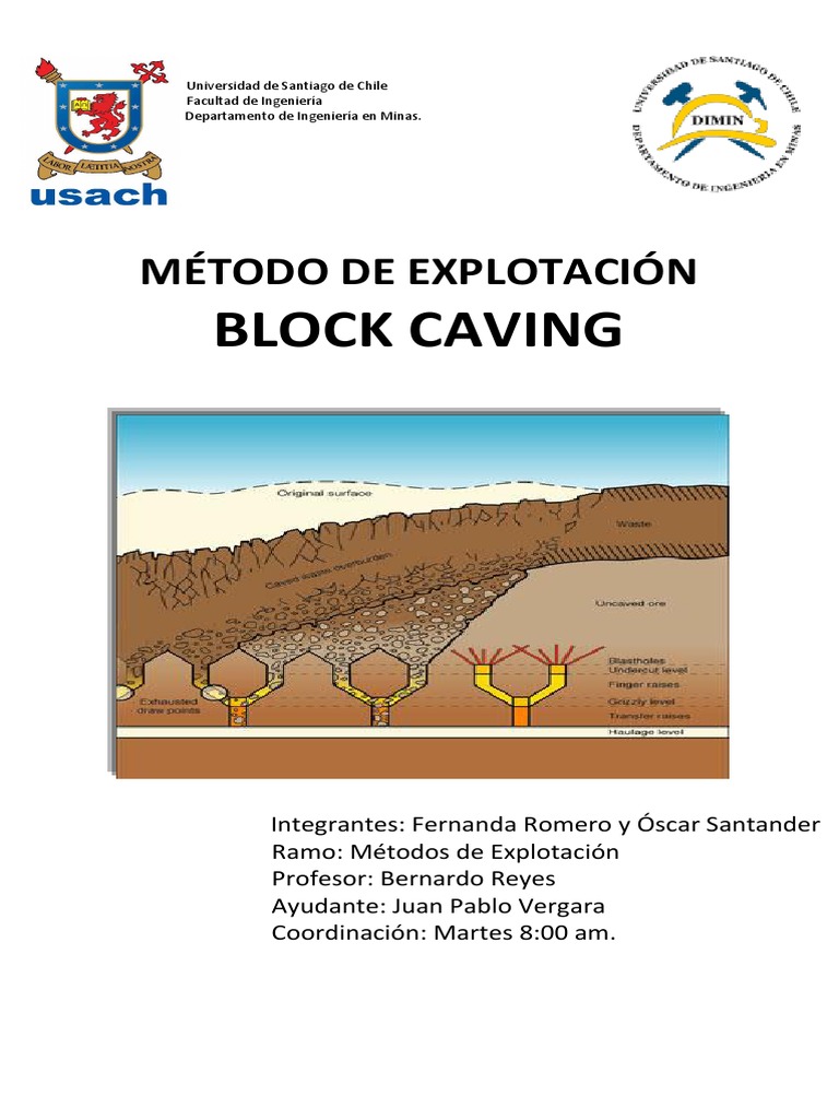 Estudio del Método Block Caving | PDF | Minería | Naturaleza
