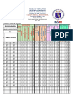 Grade Sheet 9