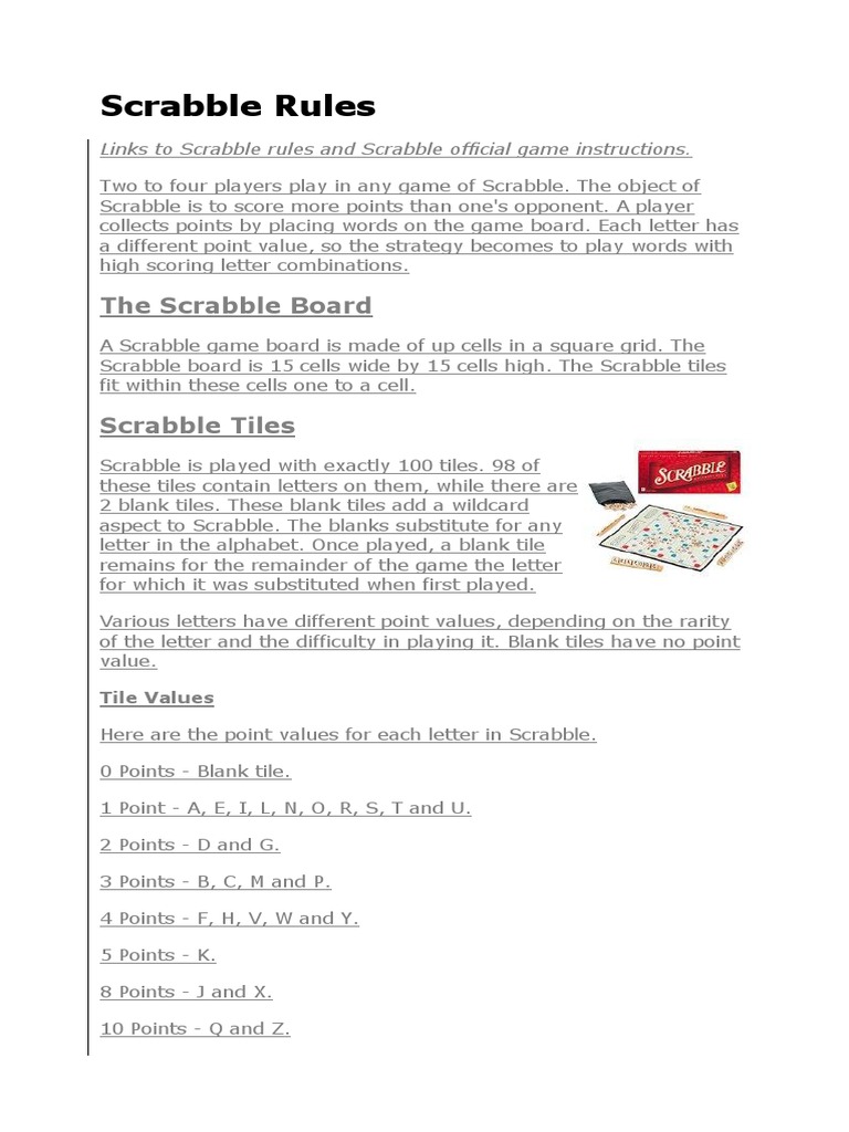 essay about playing scrabble