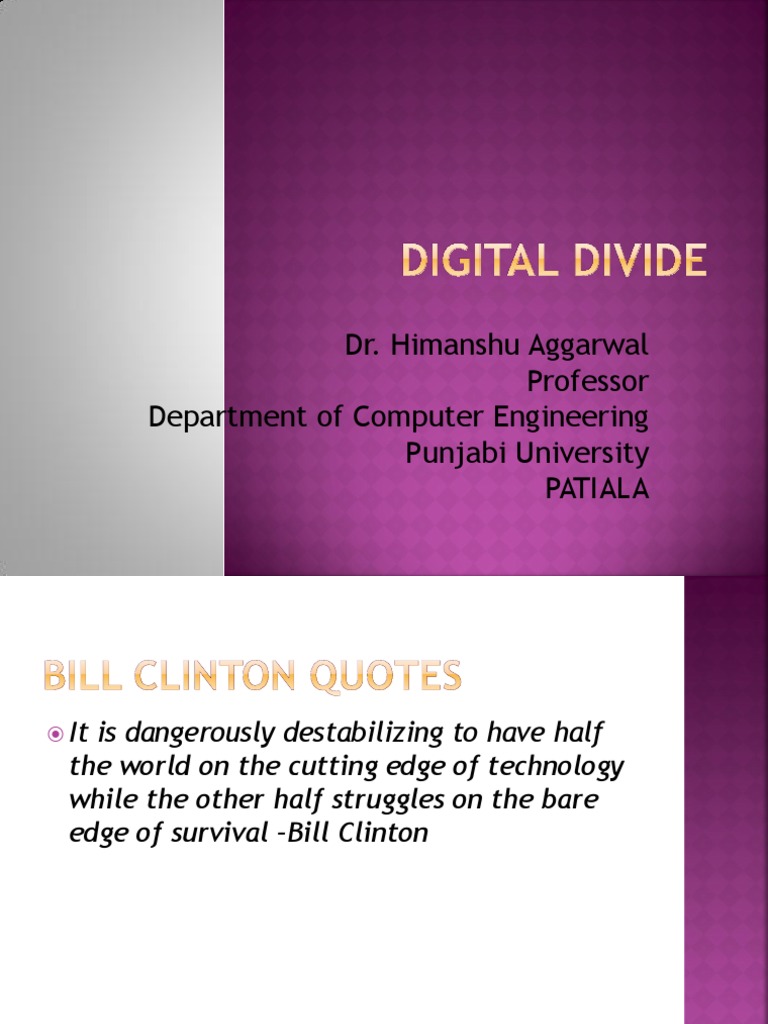 Digital Divide PDF Access