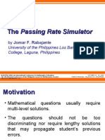 The Passing Rate Simulator