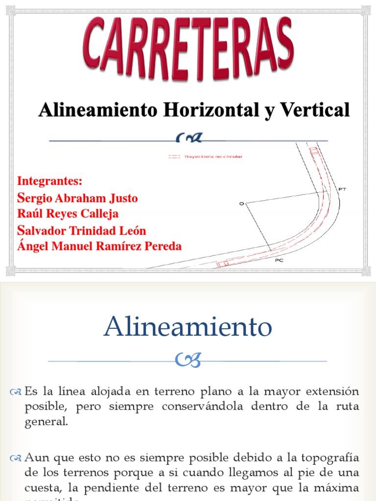 Alineamiento Horizontal y Vertical Expo Final Curva
