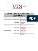 Final Exam MBA Sem 1 2014-2015
