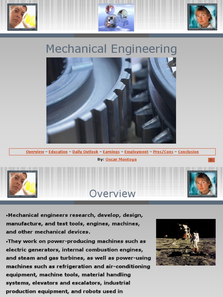 Mechanical Engineering Career Overview | PDF | Engineer | Mechanical ...