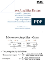 FALLSEM2Microwave Amplifier Design Constant Gain