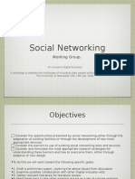 Social Networking: Working Group