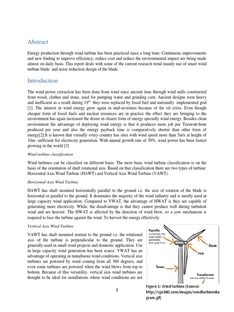 Wind Turbine Final Report | PDF