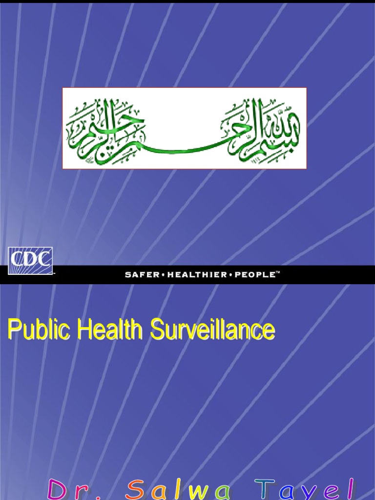 Public Health Surveillance PDF Medical Diagnosis Surveillance