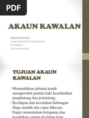 Akaun Kawalan Pdf