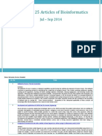 Top 25 Articles of Bioinformatics