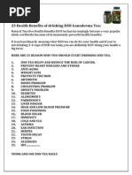 Natural Tea Give Health Benefits (A3 Size)