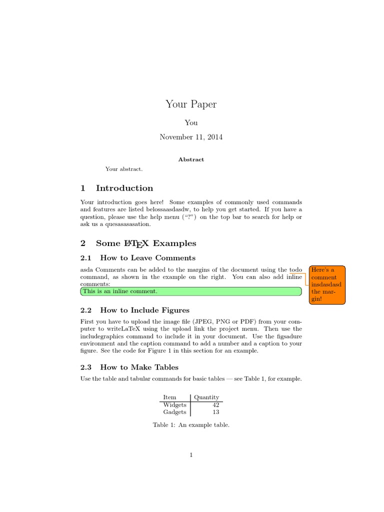 LaTeX Document Formatting Guide | PDF | Computers