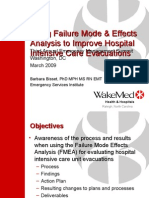 Using Failure Mode & Effects Analysis To Improve Hospital Intensive Care Evacuations