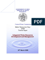 Central Water Commission: Water Resources Day-2008 Theme Paper