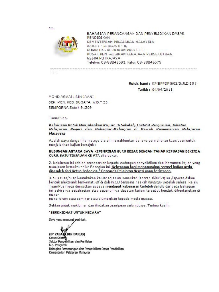 Surat Kebenaran Untuk Eprd